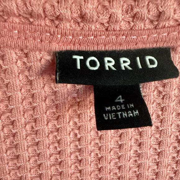 Torrid Waffle Knit Collared Top - Picture 9 of 9